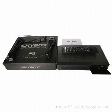 Skybox F4 Original DVB-S2 Satellite Receiver, Supports GPRS, Wi-Fi, YouTube, CCCAM